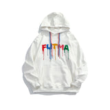 Drippy Hoodies Chest Colorful Letter Hooded Sweater