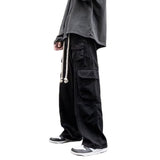 Men Cargo Pants Loose Retro Casual Trousers