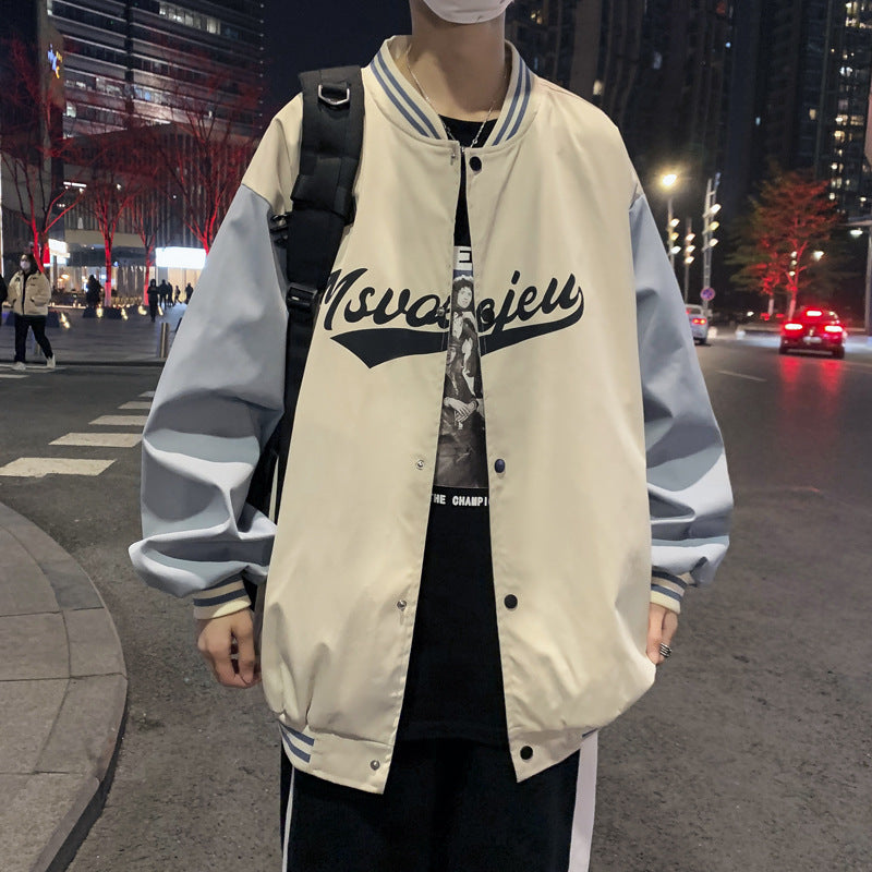 Varsity Jacket Stand Collar Jacket Embroidered Baseball Uniform