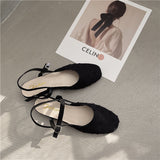 Nude Block Heel Sandals