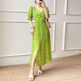 Women Exotic Dresses Split High Waist Dress