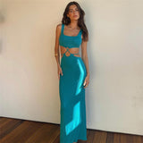 Music Festivals Rave Outfits Dress Backless Slim Fit Sheath Dress