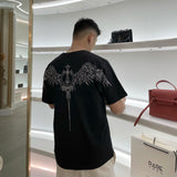 CHH Chrome Heart T Shirt Spring/Summer round Neck Short Sleeve T-shirt Men's and Women's Tops