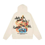 Rrr123 Hoodie Red Snake Foam Loose Fleece Hoodie