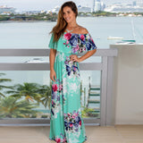 Beth Dutton Bohemian Dress Summer Spring Midi Dresses Sexy off-the-Shoulder Tube Top Printed Dress