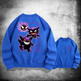 Men and Women Pokemon Pikachu Hoodie Pokémon round Neck Sweater