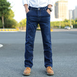 Men Trousers Loose Elastic Straight-Leg Trousers