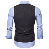 Tuxedo Vests Men Suit Vest Vest Suit Men's plus Size Men's Fashion Single Row Vest
