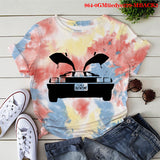 Back to the Future Costume Milk Silk Short Sleeve T-shirt Women's Short