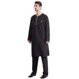 Mens Thobes Embroidered Robe Set