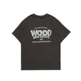 Men T Shirt Summer Casual Tops Men's Clothes Summer Wear Retro Short Sleeve American Casual Loose Letter Print T-shirt