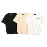 Kanye T Shirt 21ss Summer Fog Letter Short Sleeve T-shirt Loose Plus Size