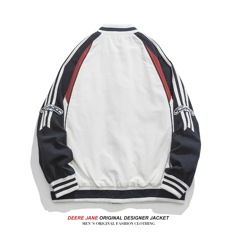 Men's Baseball Jacket Spring Men's Embroidery Multi-Color Coat Baggy Casual Jacket