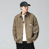 Work Shirts Coat Men's Clothing Spring and Autumn Design Long Sleeve Shirt Outer Wear
