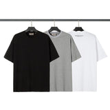 Fog T Shirt Spring/Summer Simple Solid Color round Neck Pullover Men's and Women's Same Style Short Sleeve Fear Of God