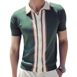 Polo Shirts Summer Polo Shirt Men's Short Sleeve Color Matching