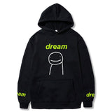 Dreamwastaken Men's Novelty Hoodies Dream Merch Shirt 2D Printed Casual Fashion Loose Hooded Sweater