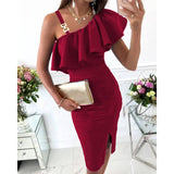 Women Exotic Dresses off-the-Shoulder Strap Dress