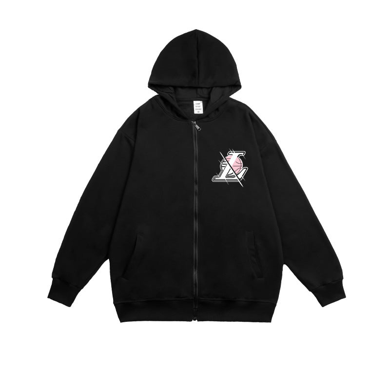 In Memory of Kobe Hoodie Kobe No. 24 Zipper Cardigan Sweater Loose plus Size
