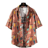 Men's Shirts Summer Casual Fashion Short Sleeve Shirt plus Size