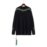 Off White Winter Sweaters Autumn Mohair round Neck Sweater