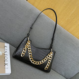 Jackie Kennedy Bag Stone Pattern Pearl Chain Bag
