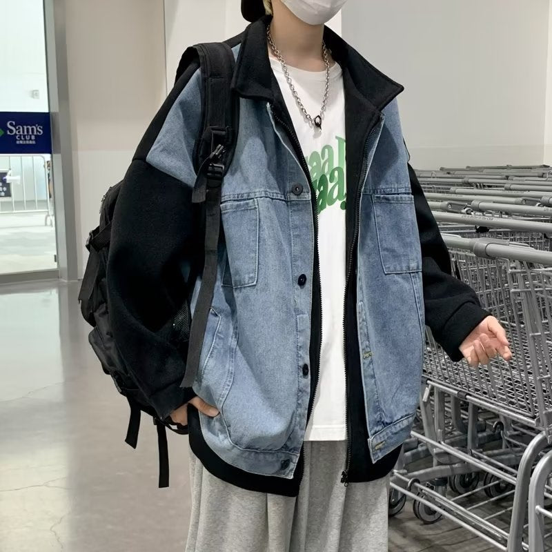 Denim Shirts Denim Jacket Men's Spring and Autumn Loose Casual Jacket