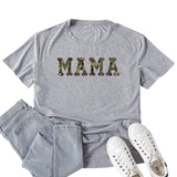 Boy Mama T Shirt Mama Color Letter Print T-shirt