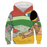 Tom and Jerry Hoodie Autumn Winter Sweater Anime Print Hoodie