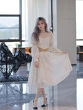 Fairy Dress Fall French Minority Midi Dress Fairy Lace Dress
