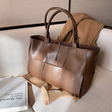 The Teacher Tote Shoulder Bag Large Capacity Woven Tote Bag Portable Women's Bag