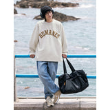 Harvard Sweatshirt Suede Sweater