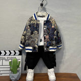Toddler Boys Jackets Boys' Jacket Baseball Uniform Spring and Autumn Children's Clothing