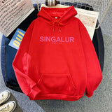 Slogan Graphic Hoodie plus Size Loose Top Coat