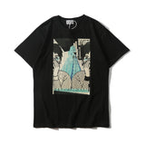 Cavempt Ce C.E19ss Life Cav @ Empt Cartoon Cartoon Fashion Brand Printing Men's and Women's round Neck Short Sleeve