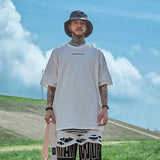 Men T Shirt Summer Casual Tops Landscape Printing Short Sleeve T-shirt Fashion round Neck Half Sleeve