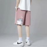 Summer Men Shorts Summer Casual Pants Straight Loose Sports Pants
