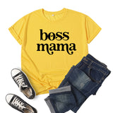 Boy Mama T Shirt Mama Printed Short Sleeve T-shirt