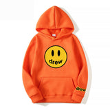 Smiley Face Hoodie Smiley Print Loose Men's Women's Pullover Hoodie