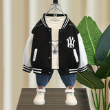 Toddler Boys Jackets Boys Autumn Clothing Baseball Uniform Jacket Children