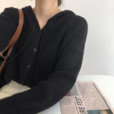 Preppy Aestitic Outfits Knitted Cardigan