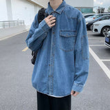 Denim Shirts Shirt Coat Men's Spring and Autumn Casual Loose Top