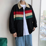 Corduroy Patch Jacket Corduroy Coat for Men Spring and Autumn Casual Jacket