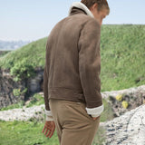 John Dutton Jacket Fall Winter Men Jacket Solid Color Polo Collar Casual Coat