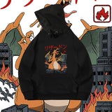 Men and Women Pokemon Pikachu Hoodie Loose Hoodie Coat