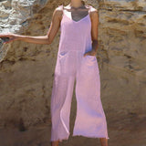 Women Pants Suit Women's Summer Solid Color Sexy Jumpsuit