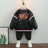 Toddler Boys Jackets Children's Clothing Boy's Leather Jacket Coat Spring and Autumn