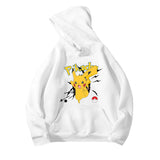 Men and Women Pokemon Pikachu Hoodie Loose Shoulder