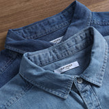 Denim Shirts Men's Long-Sleeved Slim Jacket