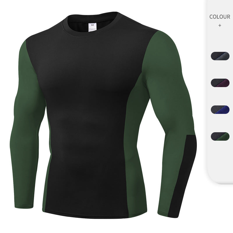Moisture Wicking Shirts Men's Pro Fitness Quick-Drying Long Sleeve Sports Running Fitness Clothes T-shirt